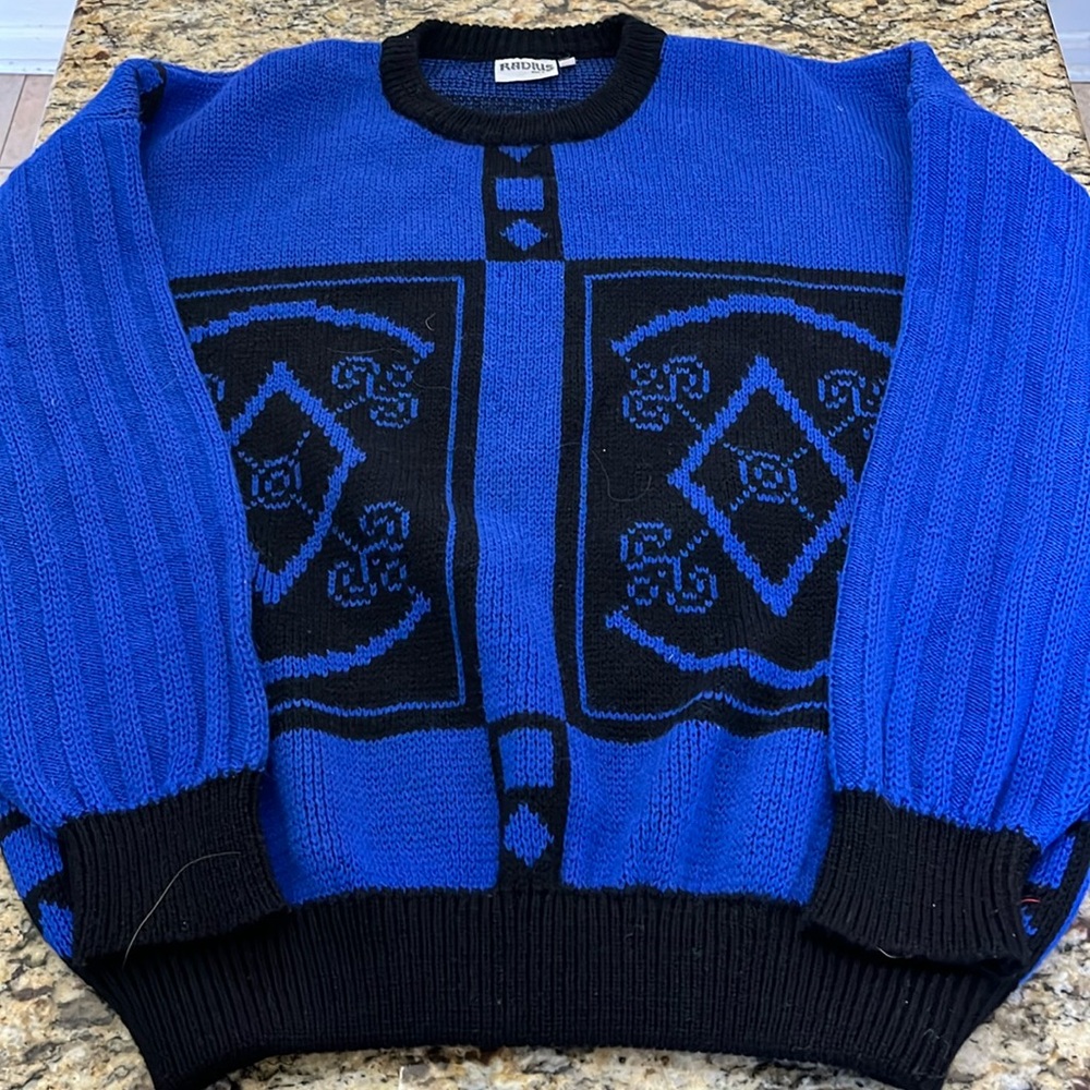80s Radius Italian Wool Sweater Sz Medium Vintage